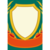 Crest on green